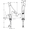 Kép 5/5 - Hansgrohe AXOR Starck Organic Kétkaros mosdócsaptelep 280 automata lefolyó-garnitúrával 12010000