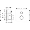 Kép 2/2 - Hansgrohe AXOR Starck Organic Termosztát falsík alatti szereléshez váltószeleppel 12716000