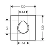 Kép 3/3 - Hansgrohe AXOR Starck Organic Elzárószelep falsík alatti szereléshez 12 x 12 12771000