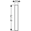 Kép 2/2 - Hansgrohe Hosszabbító-rozetta Ø 170 mm 13596 000 (13596000)