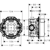 Kép 2/2 - Hansgrohe iBox universal alaptest elzárószeleppel 01850180