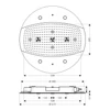 Kép 2/2 - Hansgrohe Raindance Rainmaker Ø 600mm Air 3jet fejzuhany világítással 26117 000 (26117000)