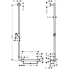 Kép 2/2 - Hansgrohe Unica Comfort zuhanyrúd 1,10m króm/fehér 26403 400 (26403400)