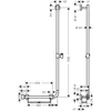 Kép 2/2 - Hansgrohe Unica Comfort zuhanyrúd 1,10m króm/fehér 26404 400 (26404400)