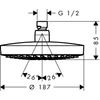 Kép 2/2 - Hansgrohe Croma Select S 180 2jet fejzuhany króm 26522 000 (26522000)