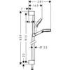 Kép 2/3 - Hansgrohe Crometta Vario 0,90m zuhanyszett króm/fehér 26536 400 (26536400)