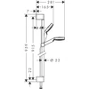 Kép 2/3 - Hansgrohe Crometta 1jet 0,90m zuhanyszett króm/fehér 26537 400 (26537400)