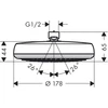 Kép 2/2 - Hansgrohe Crometta 160 1jet fejzuhany króm 26577 000 (26577000)