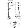 Kép 2/4 - Hansgrohe Croma Select 280 Air 1jet Showerpipe kádhoz 26792 000 (26792000)