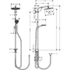 Kép 2/4 - Hansgrohe Crometta S 240 1jet Showerpipe Reno EcoSmart 27270 000 (27270000)