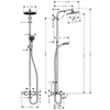 Kép 2/4 - Hansgrohe Crometta S 240 1jet Showerpipe zuhanyrendszer kádhoz 27320 000 (27320000)