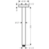 Kép 2/2 - Hansgrohe mennyezeti csatlakozó S 300 mm 27389 000 (27389000)