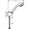 Kép 2/2 - Hansgrohe Crometta 85 Mono/Porter’C kádszett 1,6 m 27577 000 (27577000)