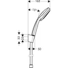 Kép 2/2 - Hansgrohe Croma 100 Vario/Porter’S kádszett 1,25 m 27592 000 (27592000)