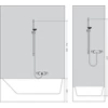 Kép 4/4 - Hansgrohe Ecostat 1001 Combi szett 0,65m Crometta Vario kézizuhannyal 27812 400 (27812400)