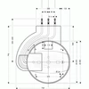 Kép 2/2 - Hansgrohe Alaptest Raindance Rainmaker Ø 600mm Air 3jet fejzuhanyhoz, mennyezeti szereléshez 28412 180 (28412180)