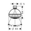 Kép 2/2 - Hansgrohe Crometta 85 Green fejzuhany 28423 000 (28423000)