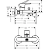 Kép 2/2 - Hansgrohe Talis E egykaros kádcsaptelep, szálcsiszolt bronz 71740140