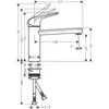 Kép 2/2 - Hansgrohe Focus M4221-H120 egykaros konyhai csaptelep CoolStart Eco 71805000