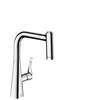 Kép 1/3 - Hansgrohe M7116-H220 egykaros konyhai csaptelep 220 kihúzható zuhanyfejjel, króm 73800000