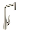 Kép 1/3 - Hansgrohe M7116-H320 egykaros konyhai csaptelep 320 kihúzható zuhanyfejjel, rozsdamentes acél hatású 73801800