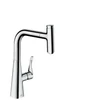 Kép 1/3 - Hansgrohe M7115-H240 egykaros konyhai csaptelep 240 kihúzható kifolyóval, rozsdamentes acél hatású 73802800