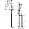 Kép 2/3 - Hansgrohe M7115-H240 egykaros konyhai csaptelep 240 kihúzható kifolyóval, rozsdamentes acél hatású 73802800