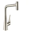 Kép 1/3 - Hansgrohe M7115-H320 egykaros konyhai csaptelep 320 kihúzható kifolyóval, rozsdamentes acél hatású 73803800