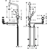 Kép 2/2 - Hansgrohe M7120-H320 2-lyukú egykaros konyhai csaptelep 320 kihúzható zuhanyfejjel, rozsdamentes acél hatású 73806800