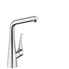 Kép 1/3 - Hansgrohe M7114-H320 egykaros konyhai csaptelep 320 kihúzható kifolyóval, króm 73812000