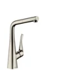 Kép 1/3 - Hansgrohe M7114-H320 egykaros konyhai csaptelep 320 kihúzható kifolyóval, rozsdamentes acél hatású 73812800