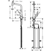 Kép 2/3 - Hansgrohe Metris Select M7117-H320 egykaros konyhai csaptelep kihúzható kifolyóval, rozsdamentes acél 73816800