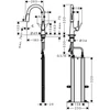 Kép 2/3 - Hansgrohe M5116-H160 egykaros konyhai csaptelep 160 kihúzható zuhanyfejjel, króm 73850000