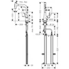 Kép 2/2 - Hansgrohe Talis Select M5117-H220 egykaros konyhai csaptelep kihúzható kifolyóval, rozsdamentes acél 73868800