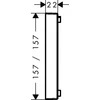 Kép 2/2 - Hansgrohe ShowerSelect hosszabbító rozetta 13593000