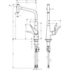 Kép 2/2 - Hansgrohe Egykaros konyhai csaptelep 320 14786000