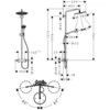 Kép 2/2 - Hansgrohe Showerpipe 280 1jet termosztáttal és Raindance Select S 120 3jet kézizuhannyal 26890140