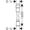 Kép 2/2 - Hansgrohe Zuhanycső 160 cm mennyiségszabályozóval 28248000