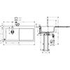 Kép 2/2 - Hansgrohe C51-F450-12 mosogató kombináció 450 mosogatótálcával 43228000