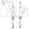 Kép 2/2 - Hansgrohe Egykaros konyhai csaptelep 300 72825000