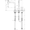 Kép 2/2 - Hansgrohe M7120-H200 2-lyukú egykaros konyhai csaptelep kihúzható kifolyóval 73819800