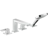 Kép 1/3 - Hansgrohe 4-lyukú peremre szerelhető kádcsaptelep loop fogantyúval 74553000