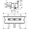 Kép 2/3 - Hansgrohe csőcsatlakozás zuhanytartóval 300 polccal HG26456000