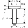 Kép 2/2 - Hansgrohe Mennyezeti csatlakozó E 100 mm HG27467000