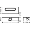 Kép 2/2 - Hansgrohe uBox universal Alapkészlet lineáris zuhanylefolyóhoz, standard telepítéshez 01001180