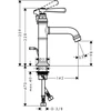 Kép 2/2 - Hansgrohe Axor Montreux egykaros mosdócsaptelep 100, automata lefolyó-garniturával, króm 16515 000 (16515000)