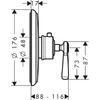 Kép 2/3 - Hansgrohe Axor Montreux falsík alatti termosztátos csaptelep 16823 000 (16823000)