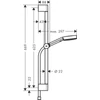 Kép 2/2 - Hansgrohe Pulsify Select S Zuhanyszett 105, 3 jet Relaxation EcoSmart, 65 cm-es zuhanyrúddal matt fekete 24161670