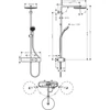 Kép 2/4 - Hansgrohe Pulsify S Showerpipe 260, 1 jet EcoSmart és ShowerTablet Select 400 króm 24221000