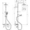 Kép 2/3 - Hansgrohe Vernis Blend Showerpipe 200, 1 jet, EcoSmart, termosztáttal króm 26089000